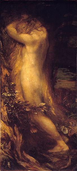 george frederic watts,o.m.,r.a. Eve Repentant oil painting image